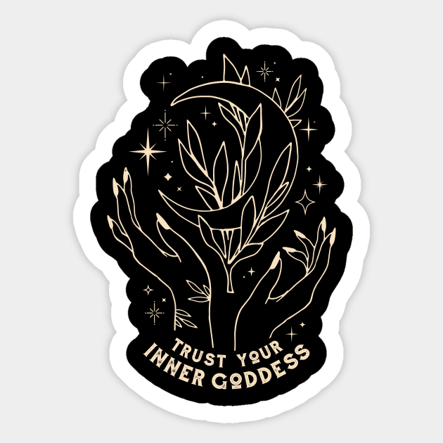 Trust Your Inner Goddess Sticker by WMKDesign